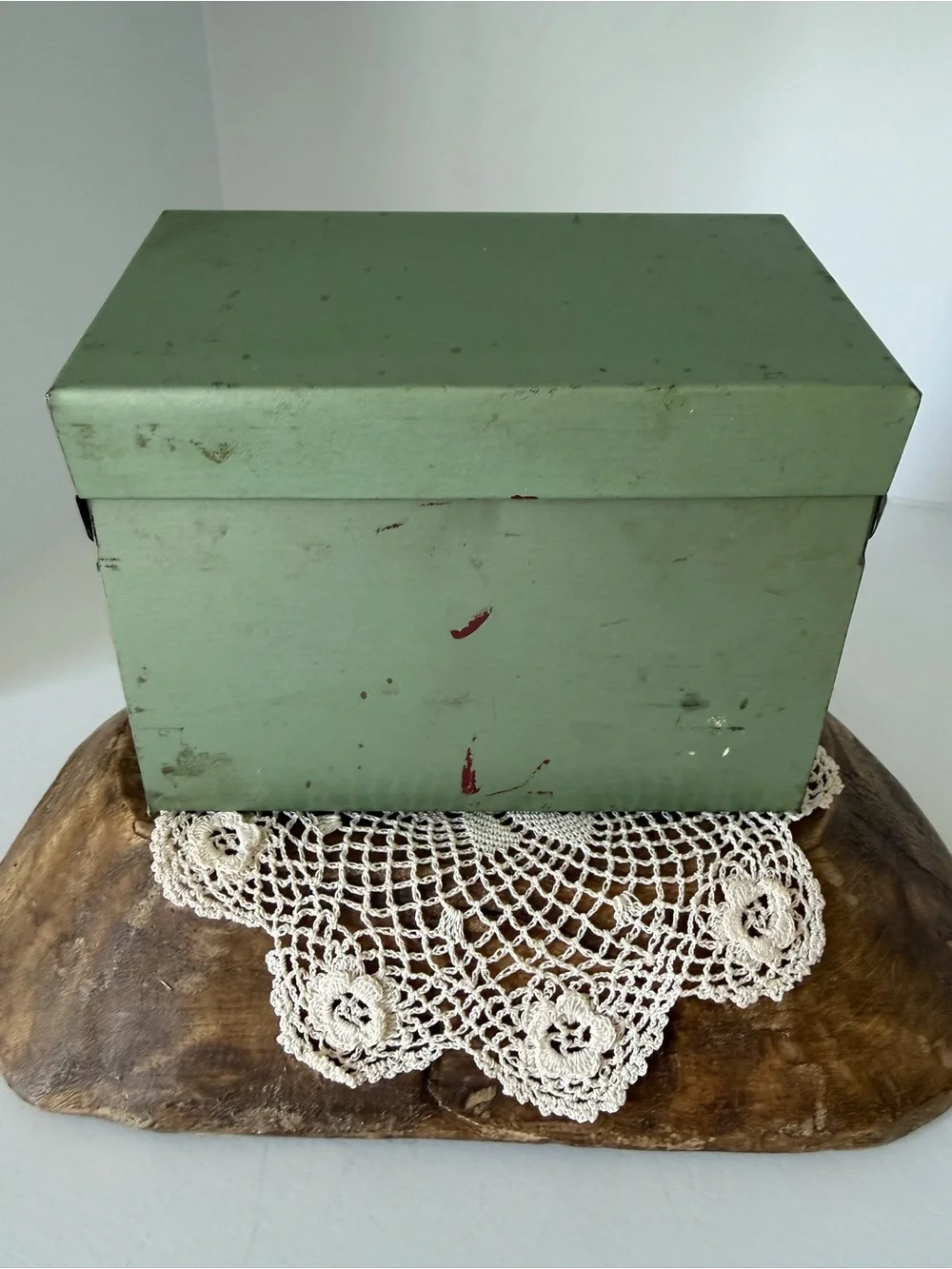 Vintage Metal Recipe Box with Recipes!